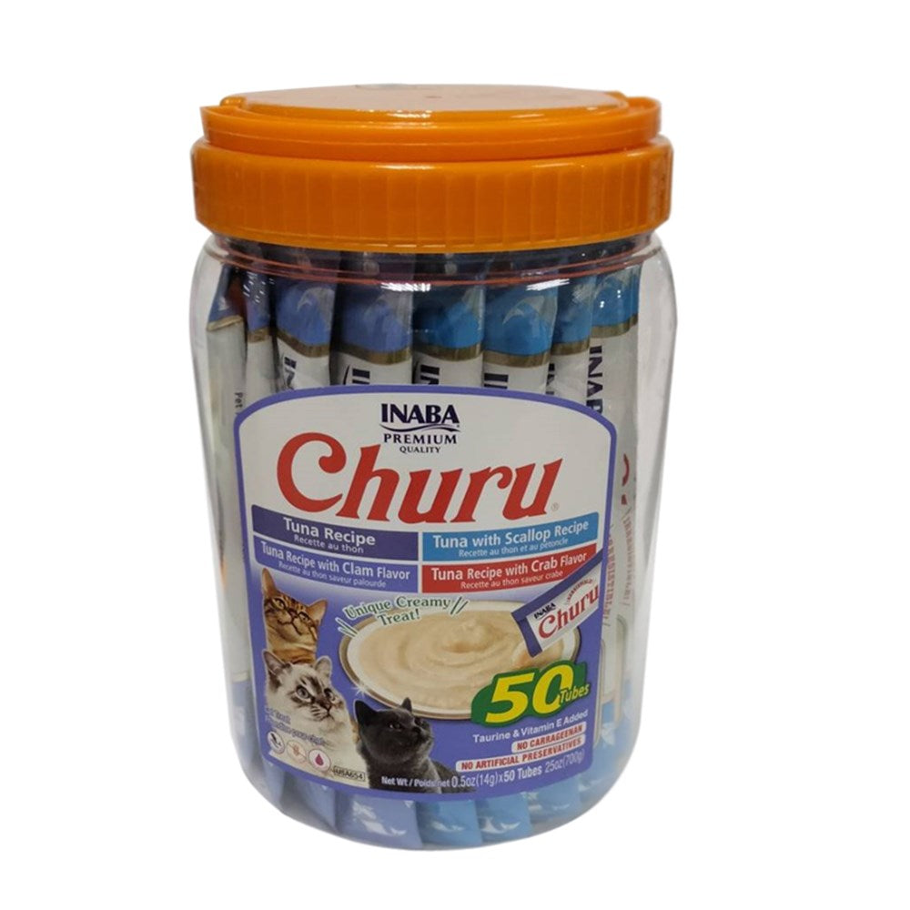 Inaba Churu Tuna Seafood Variety 14g 50 Tubes