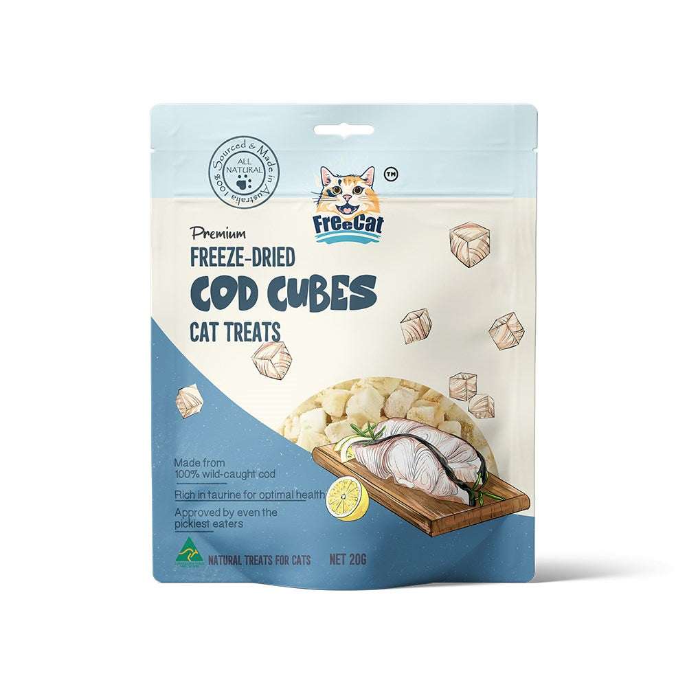 Freecat Freeze Dried Cod CubesCat Treats 20g - ChokyoPetStore