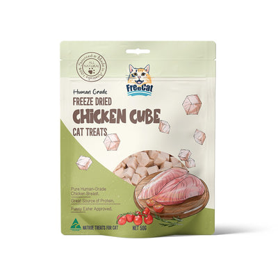 Freecat Freeze Dried Chicken CubesCat Treats 50g