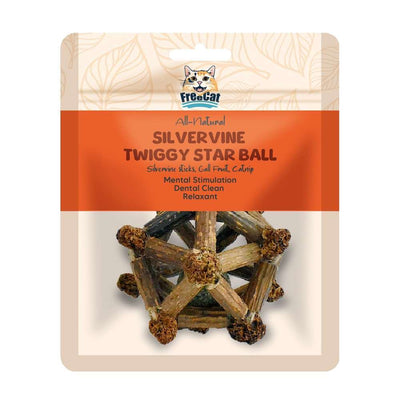 All Nature Silvervine Twiggy Star Ball -1pc - ChokyoPetStore