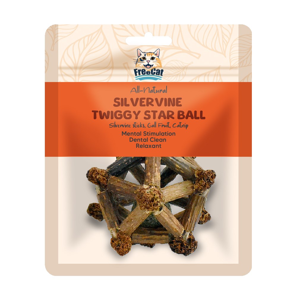 All Nature Silvervine Twiggy Star Ball -1pc