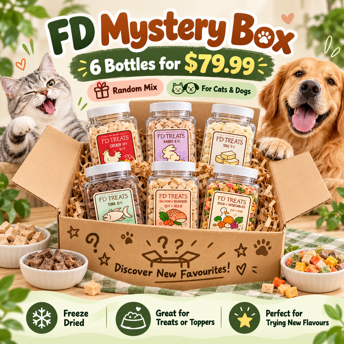 FD Treats Mystery Box – 6 Bottles