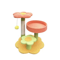 Flower Garden Cat Tree with Sisal Scratching Post & Bed 46cm