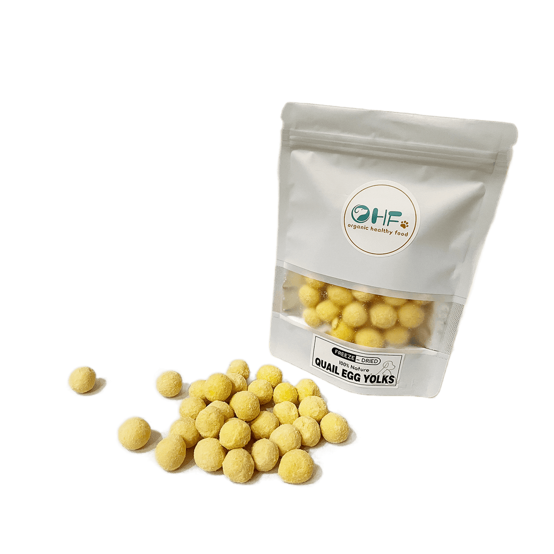 OHF Premium Freeze Dried Pet Food / Treats Quail Egg Yolks 80g