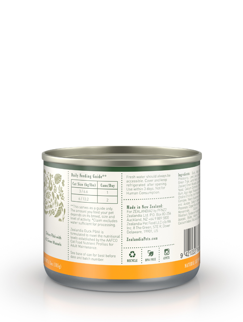 ZEALANDIA Duck Pate Cat 24 x 185g