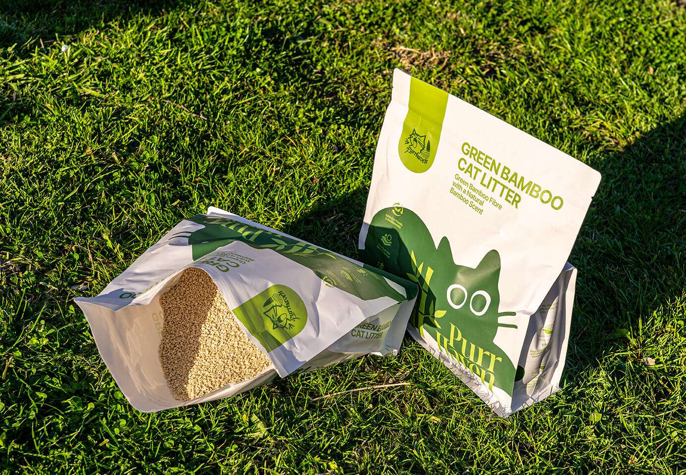 Purr Haven Eco Tapioca and Green Bamboo Cat Litter 2.5kg - ChokyoPetStore