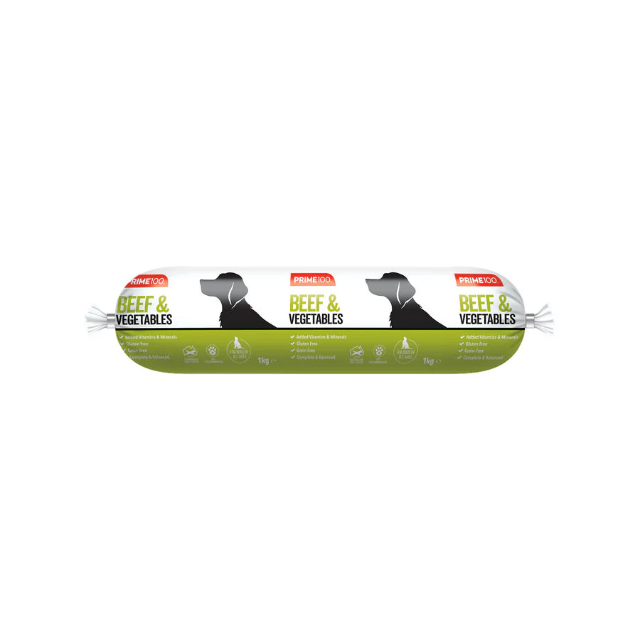 Prime100 Cooked Roll Beef & Vegetable