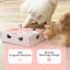 PETWANT Puzzle Cat Toys Interactive Funny Cat Teaser With Cat Scratcher - Smart Random Moving Feather - Environmental Paperboard