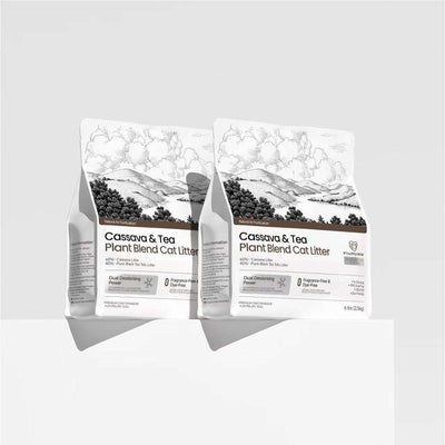 FluffyMW Cassava & Black Tea Tofu Blend Cat Litter - ChokyoPetStore