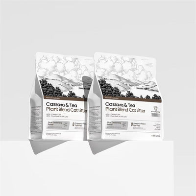 FluffyMW Cassava & Black Tea Tofu Blend Cat Litter