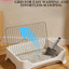 Removable Dog Litter Box with Stainless Steel Grid – Easy Clean, Dual-Use with Litter or Pads