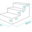 Nifty Fairy 3-Steps Pet Stairs Sofa Bed Dog Ramp Removable Washable Cover