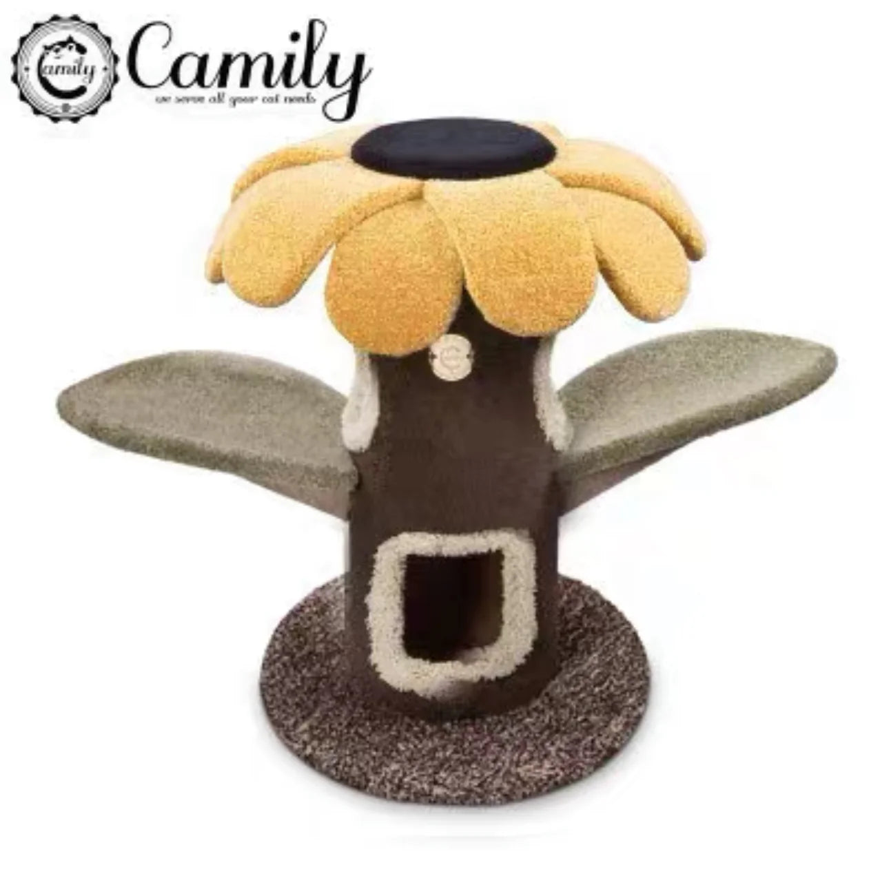 Camily Small "Sunflower" Cat Climbing Cat Tree