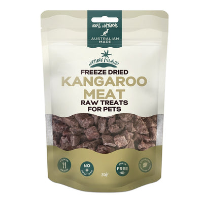 Freeze Dried Kangaroo Meat Raw treats 80g for Pets