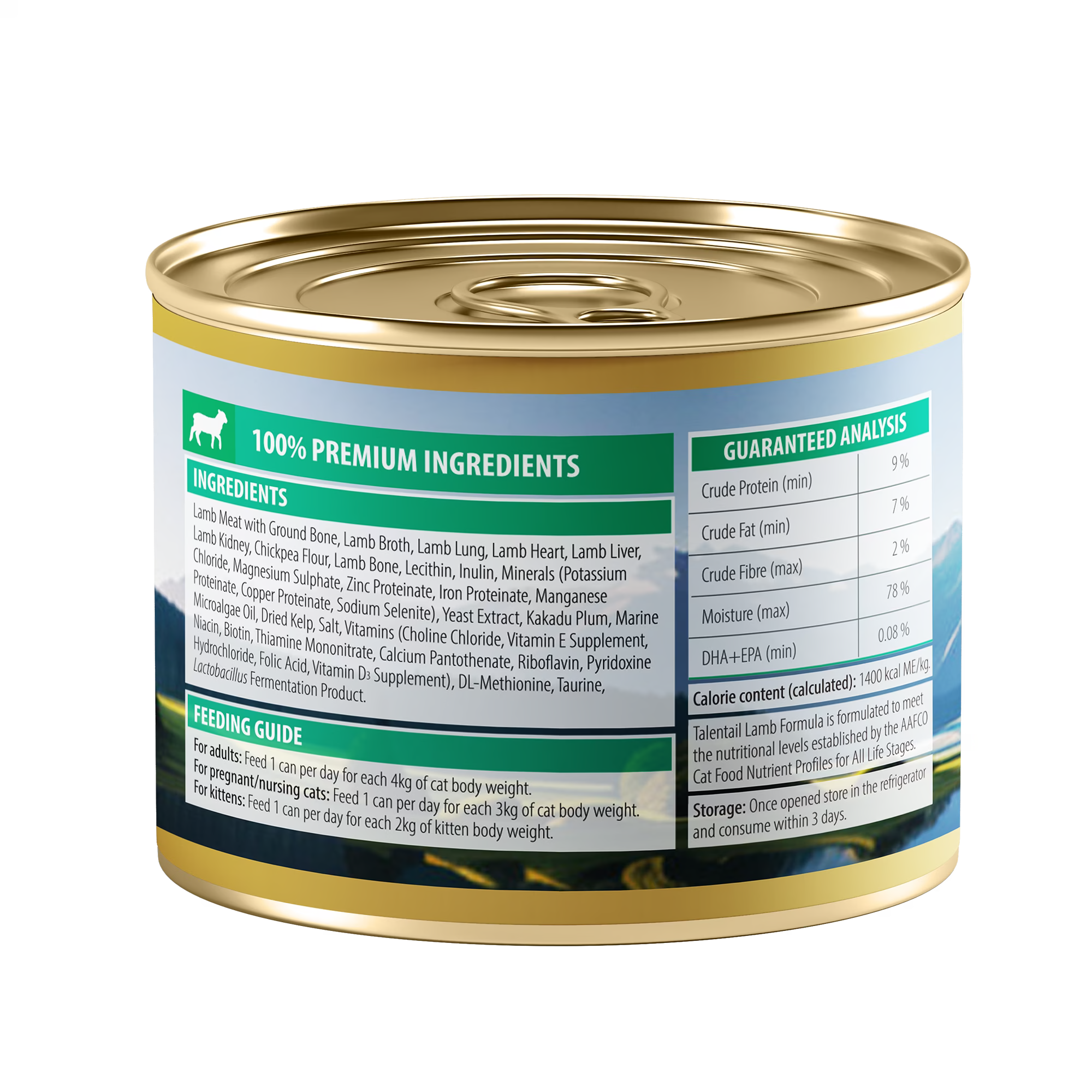Talenttail Ultimate Canned Wet Food New Zealand Lamb 180g 12-Pack