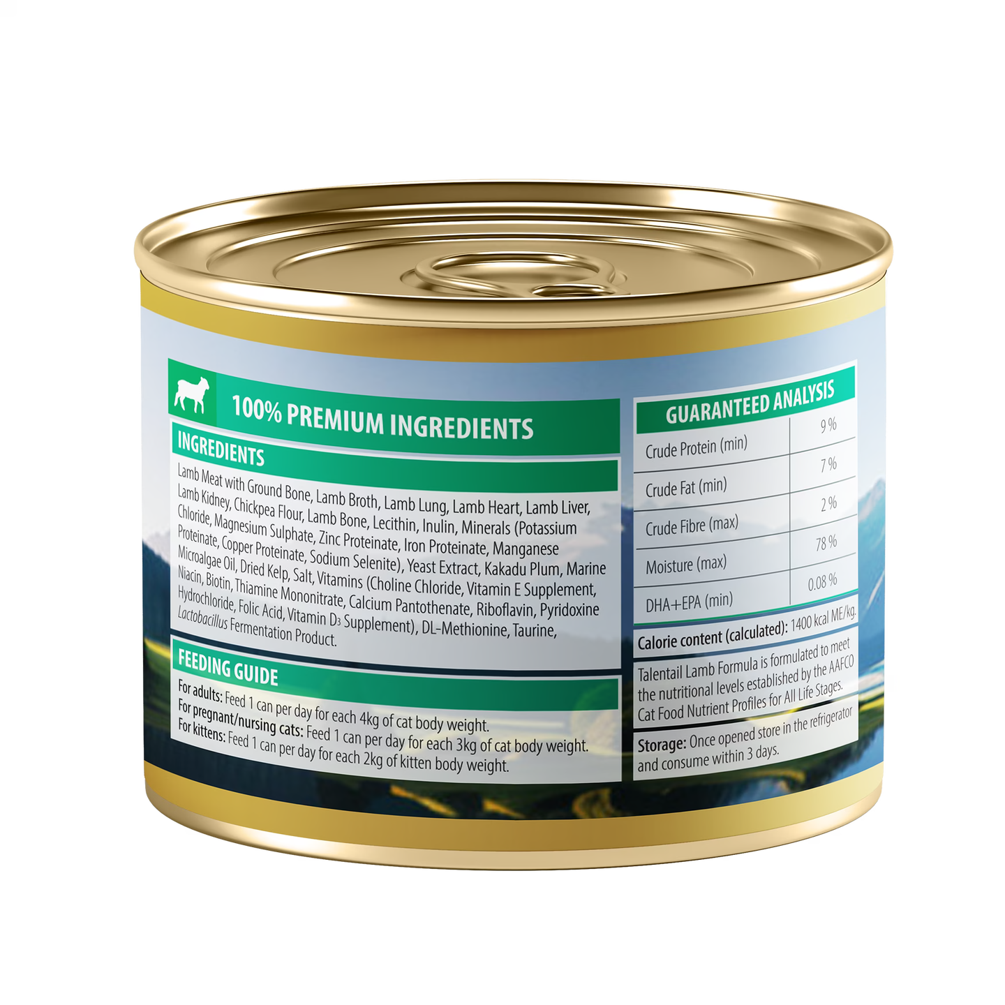 Talenttail Ultimate Canned Wet Food New Zealand Lamb 180g 12-Pack