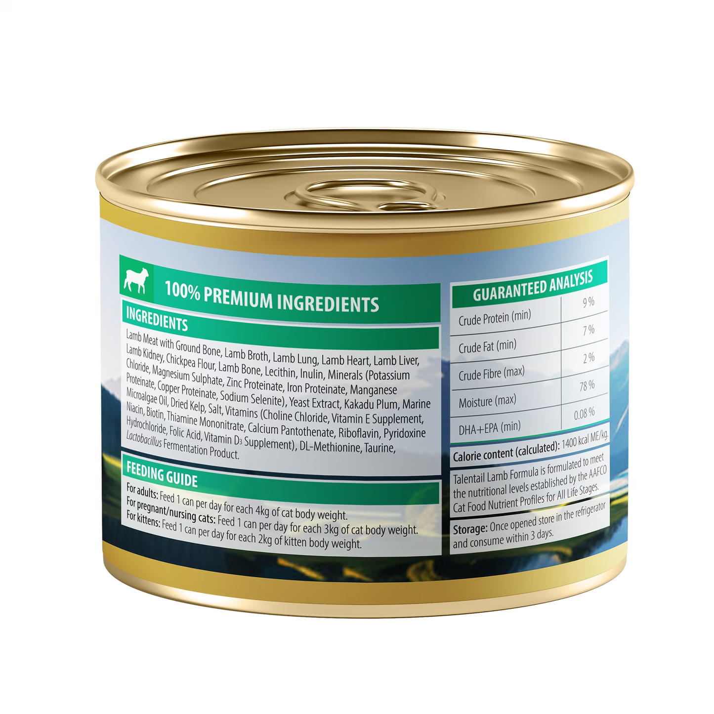 Talenttail Ultimate Canned Wet Food New Zealand Lamb 12x180g