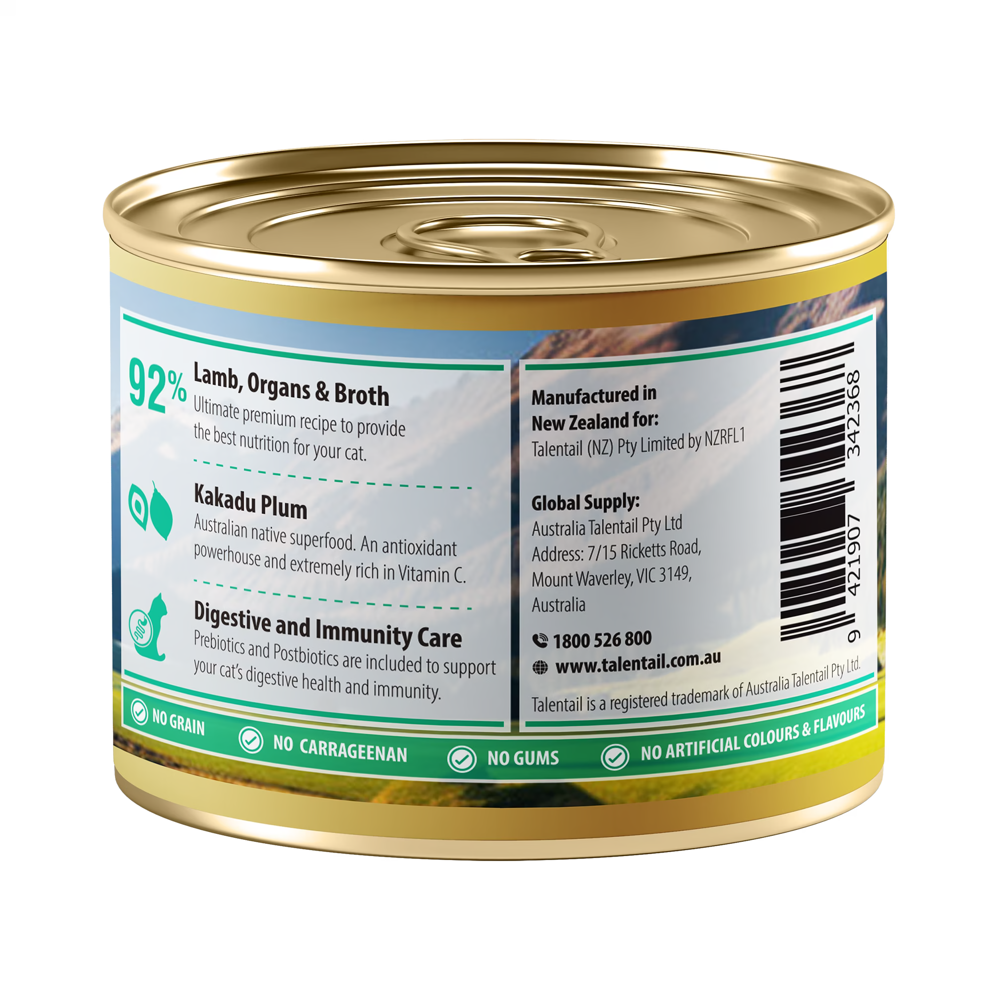 Talenttail Ultimate Canned Wet Food New Zealand Lamb 180g 12-Pack