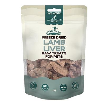 Freeze Dried Lamb Liver Raw treats 80g for Pets