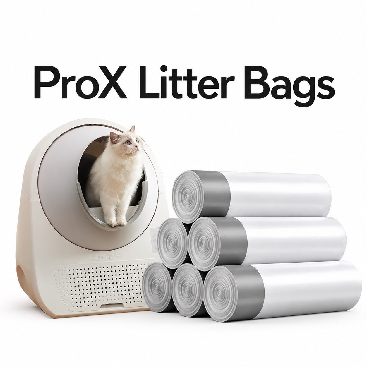 Waste Bags for CATLINK Pro-X (6 Rolls, 120 Bags)