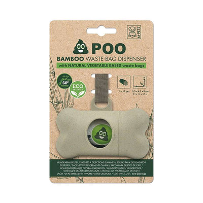M-PETS POO BAMBOO Waste Bag Dispenser with Natural Vegetable - ChokyoPetStore