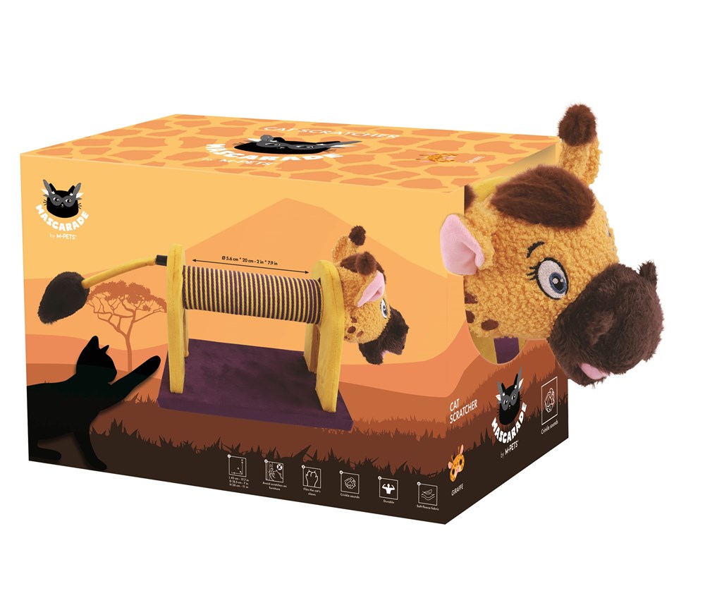 MASCARADE Cat Scratcher Giraffe 53.5 x 18.5 x 23 cm