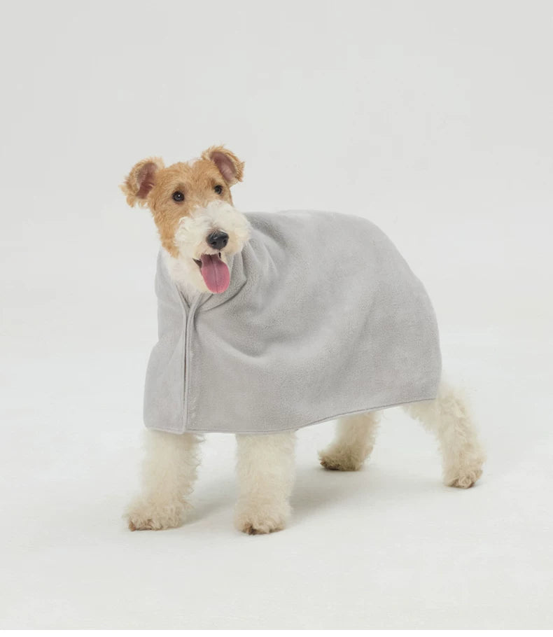 MUJI Pet Bath Towel with Snaps – Medium