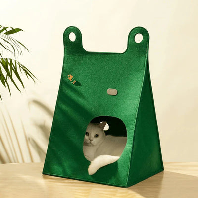 Makesure Portable Warm Folding Cat Scratching Cave