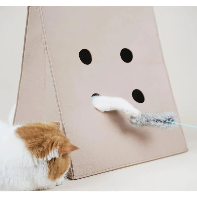 Makesure Portable Warm Folding Cat Scratching Cave