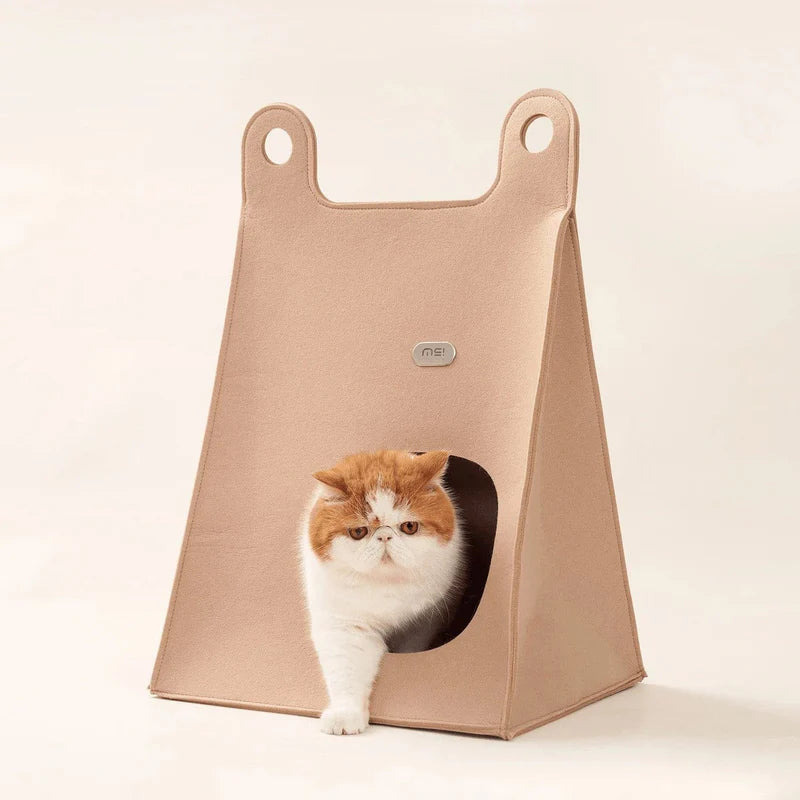 Makesure Portable Warm Folding Cat Scratching Cave