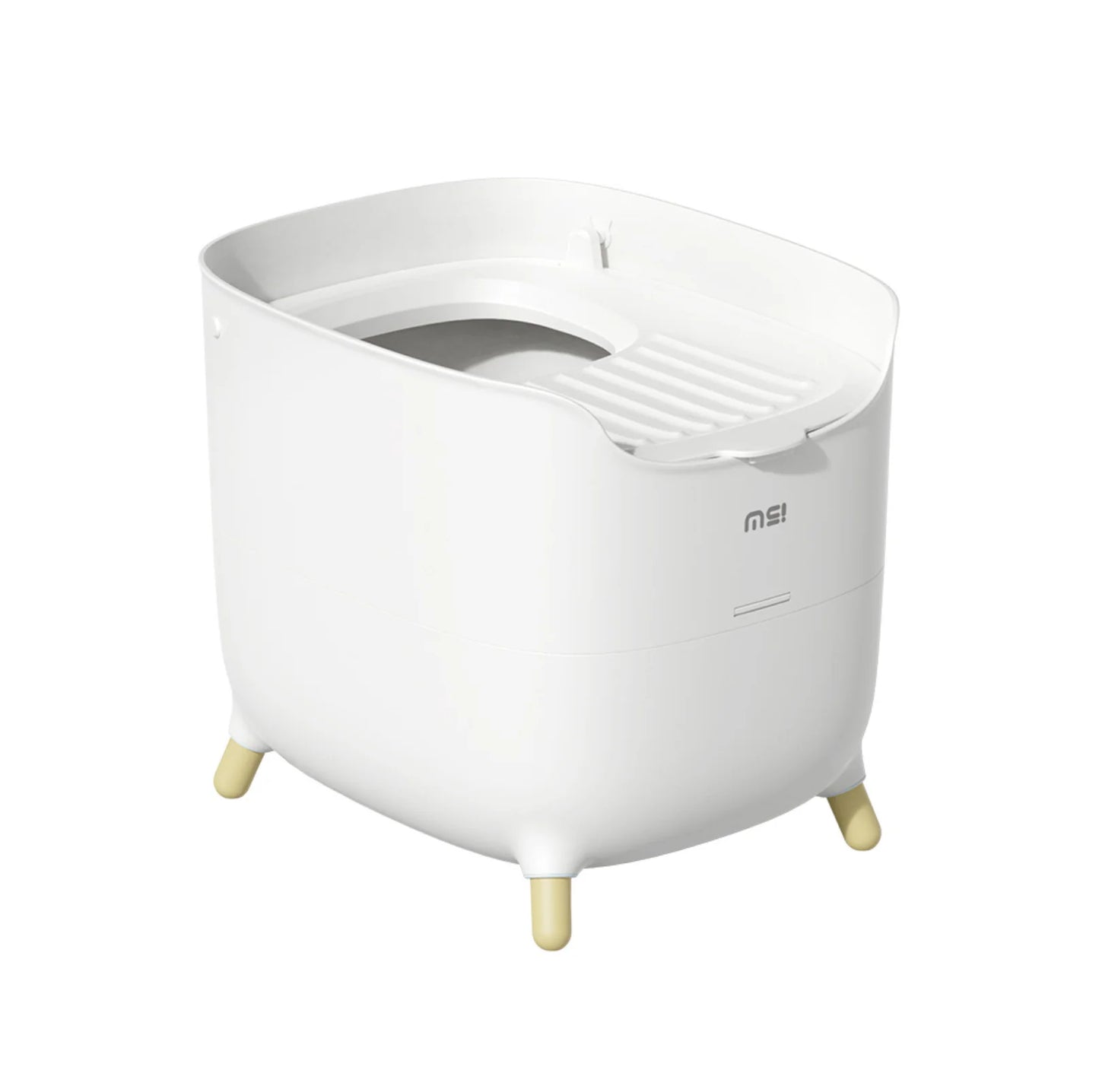 Makesure Mochi Top-Entry Cat Litter Box 100L (White)