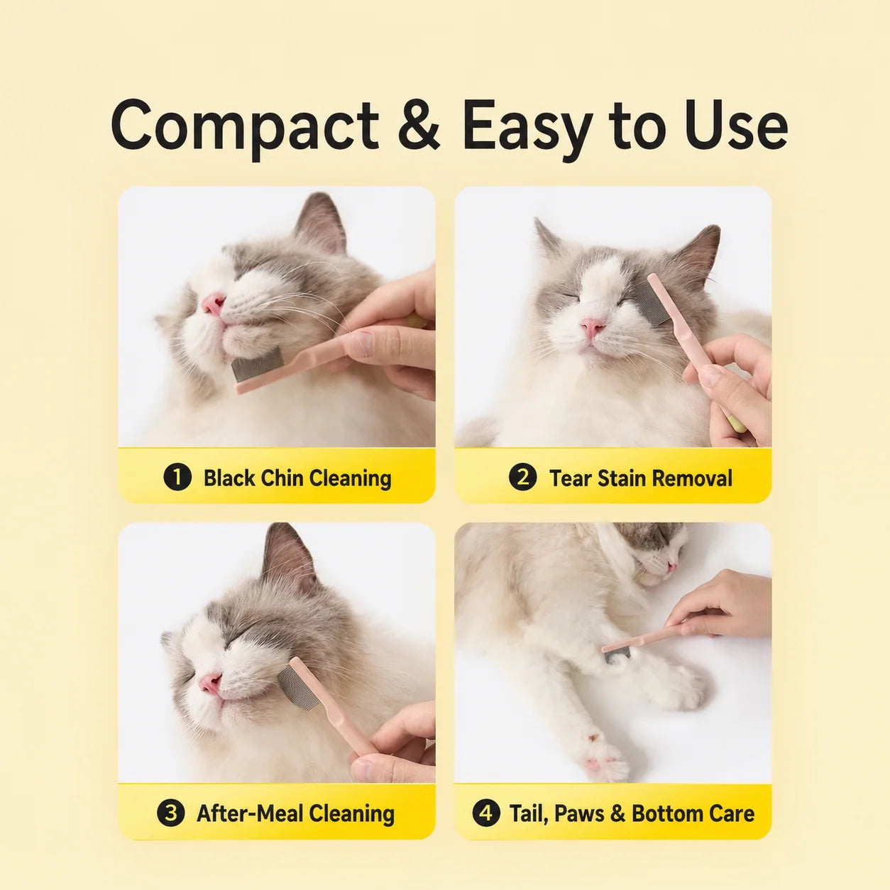 Mango Pet Facial Hair Comb Kit