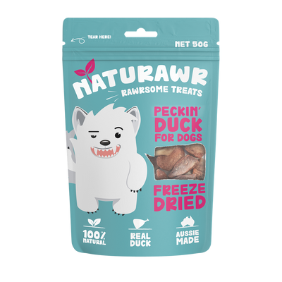 Naturawr Peckin' Duck for Dogs 50g