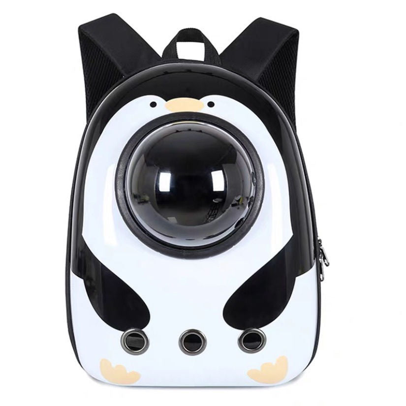 Penguin Space Capsule Pet Backpack