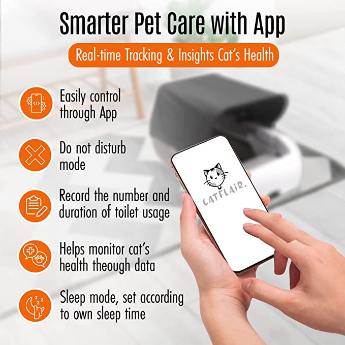 Wifi app automatic Self-Cleaning cat litter box tray PetSafe ScoopFree