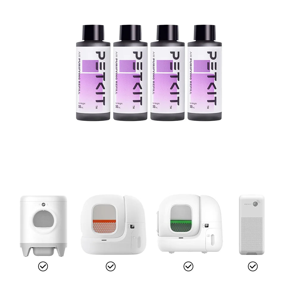 PETKIT Concentrated Air Purifying Refill 50ml For Pura X, Max, Max 2 (4 Pack)