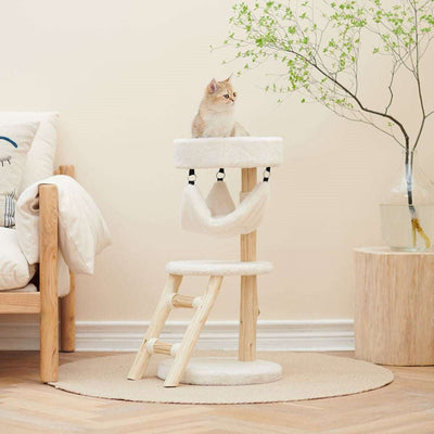 Petsbelle Devotion Solid Wood Cat Tree - ChokyoPetStore