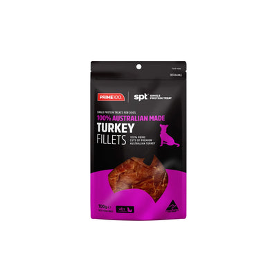 Prime100 SPT Turkey Fillet Treats for Dog 100g