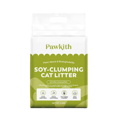 Pawkith Natural Plant-Based Soy-Clumping Cat Litter