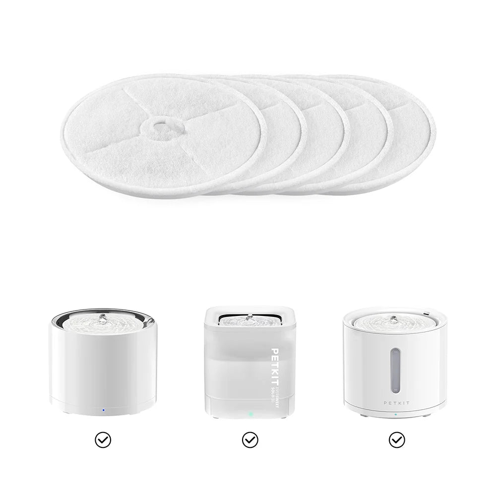 PETKIT Replacement Filter 3.0 For Eversweet Solo SE, Solo, 2, 2S, 3, 3 Pro, 3 Pro UVC (5 Pack)