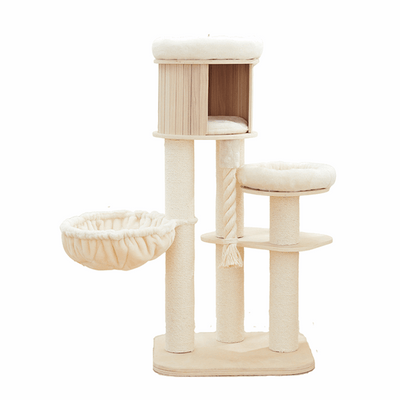 Petsbelle Virtue Solid Wood Cat Tree - ChokyoPetStore