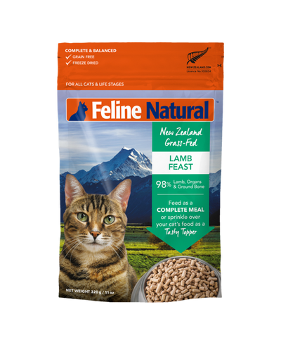 K9 Feline Natural Freeze Dried Cat Food Lamb Feast 320g