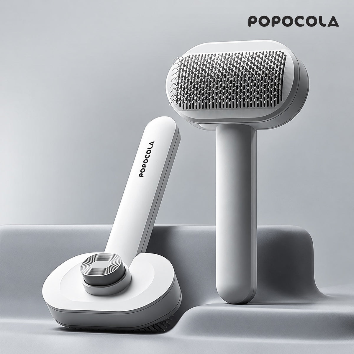 POPOCOLA Self-Cleaning Pet Grooming Brush