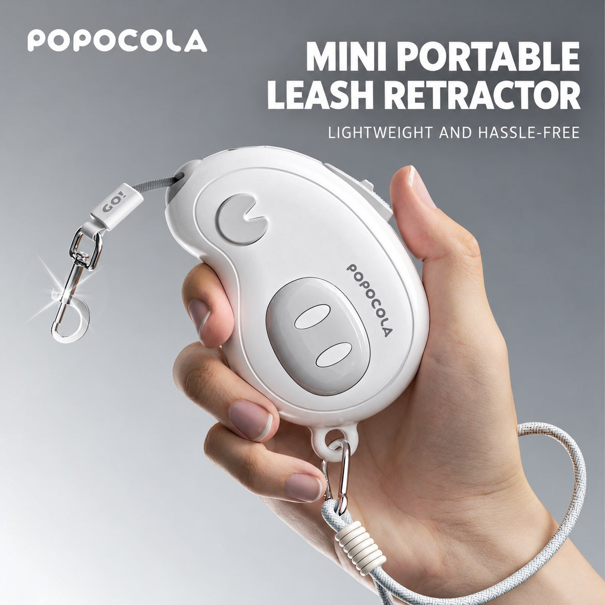 POPOCOLA Mini Piggy Retractable Dog Leash