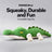 POPOCOLA Squeaky Crocodile Dog Toy