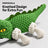 POPOCOLA Squeaky Crocodile Dog Toy