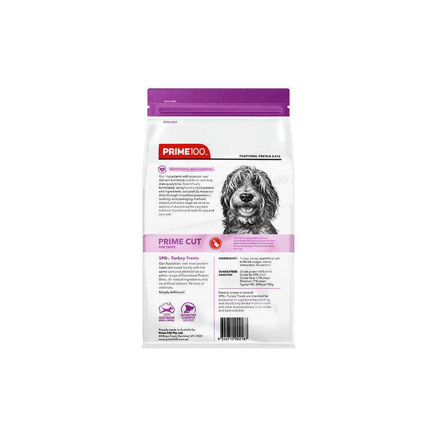 Prime100 SPT Cut Turkey Treats 100g