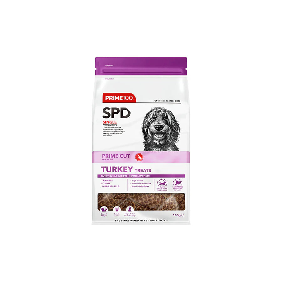 Prime100 SPT Cut Turkey Treats 100g