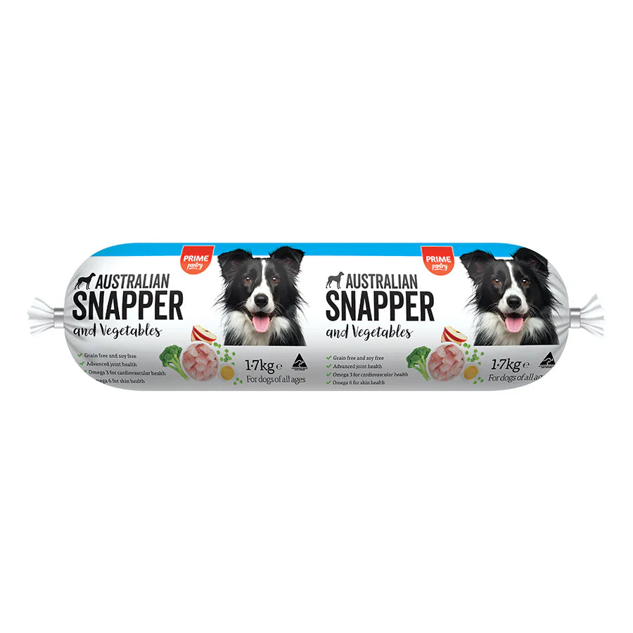 Prime100 Cooked Roll Australian Snapper & Vegetables Roll 1.7kg