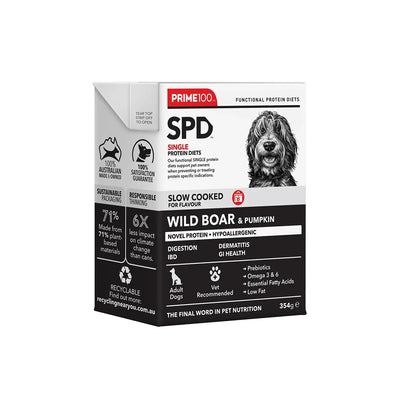 Prime100 SPT Slow Cooked Wild Boar & Pumpkin 354g - ChokyoPetStore